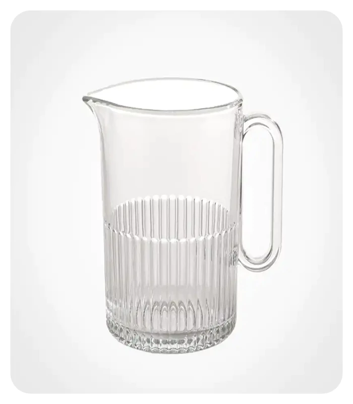 پارچ شیشه ای شیاردار لیمون کد 222800